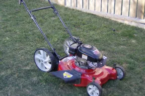  Park Your Lawn Mower on a Flat Surface.
