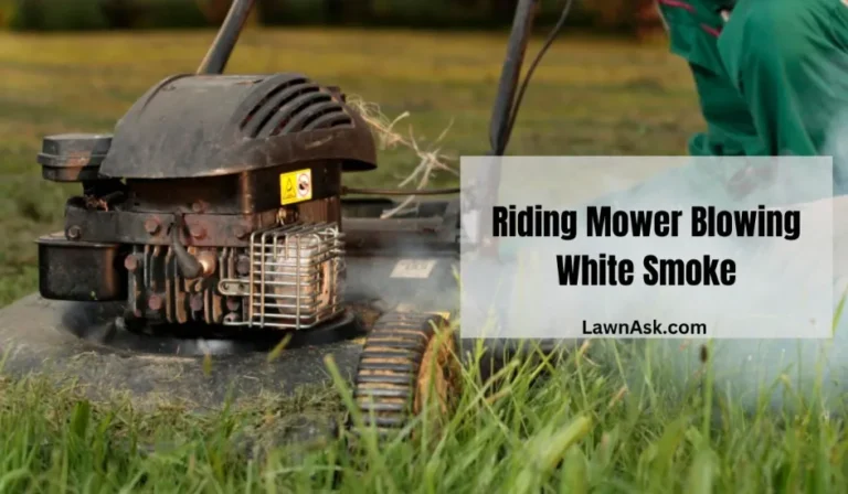 Riding Mower Blowing White Smoke When Blades Are Engaged