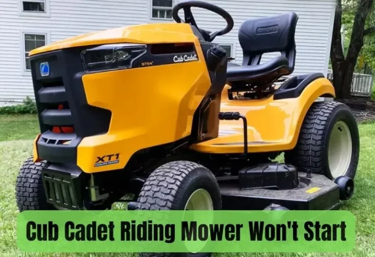 Cub Cadet Riding Mower Won’t Start! How to Fix?