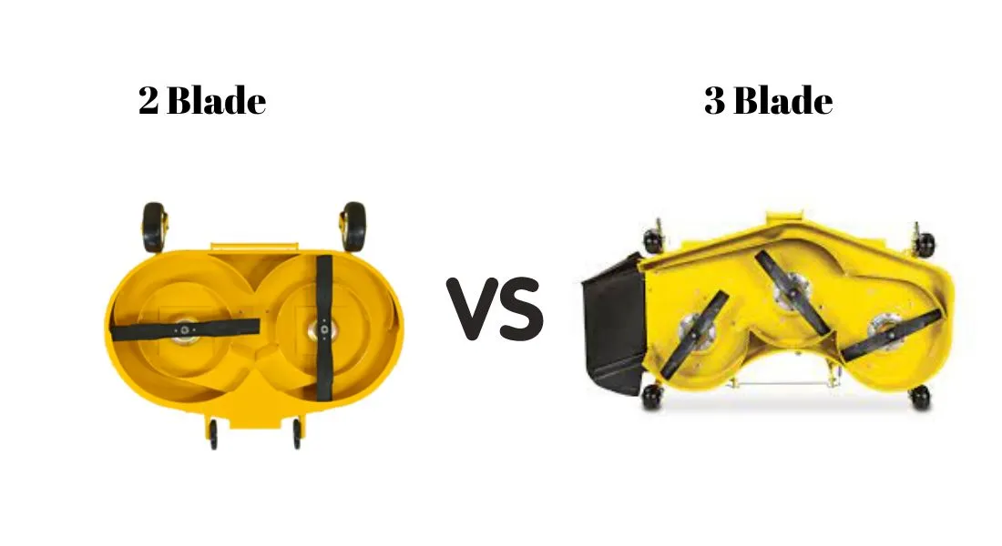 2 Blade Vs 3 Blade Mower Deck What's the Differences LawnAsk