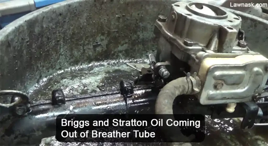 Briggs and Stratton Oil Coming Out of Breather Tube