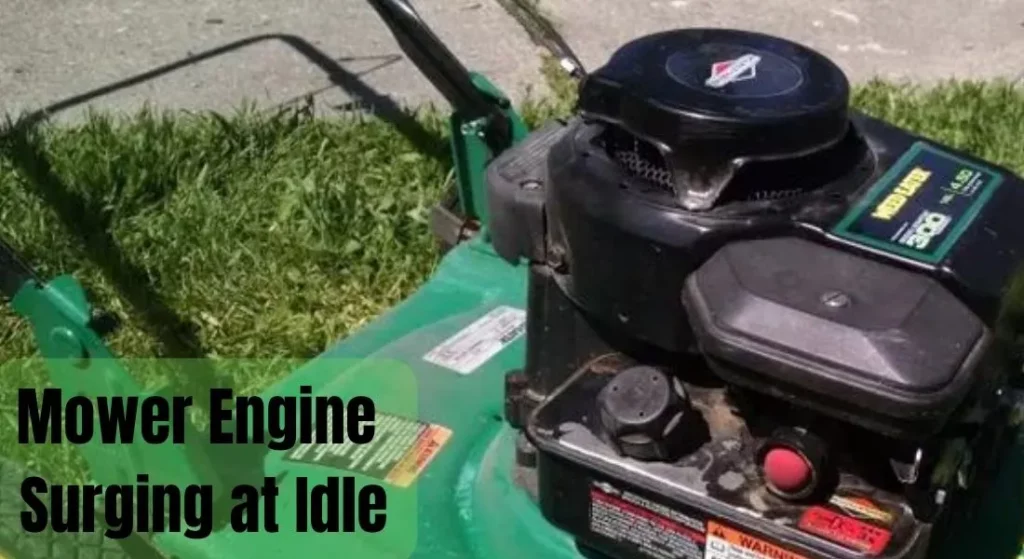 Lawn mower 2024 engine surging