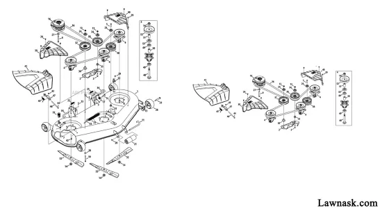 Craftsman 54 Inch Mower Deck Belt Diagram and Location